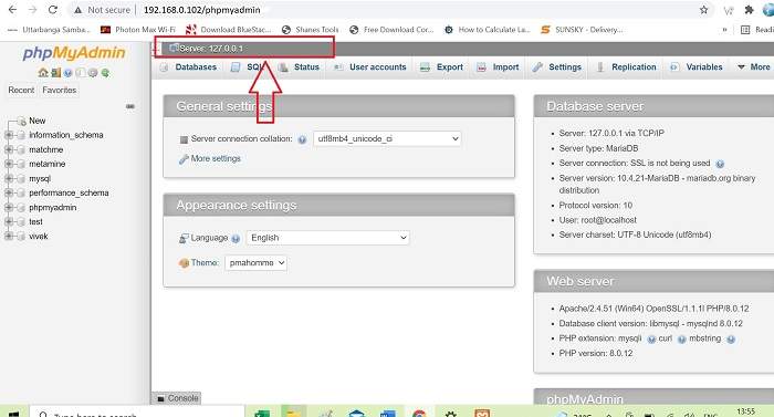phpmyadmin VsDevInfo Tech Phpmyadmin xampp