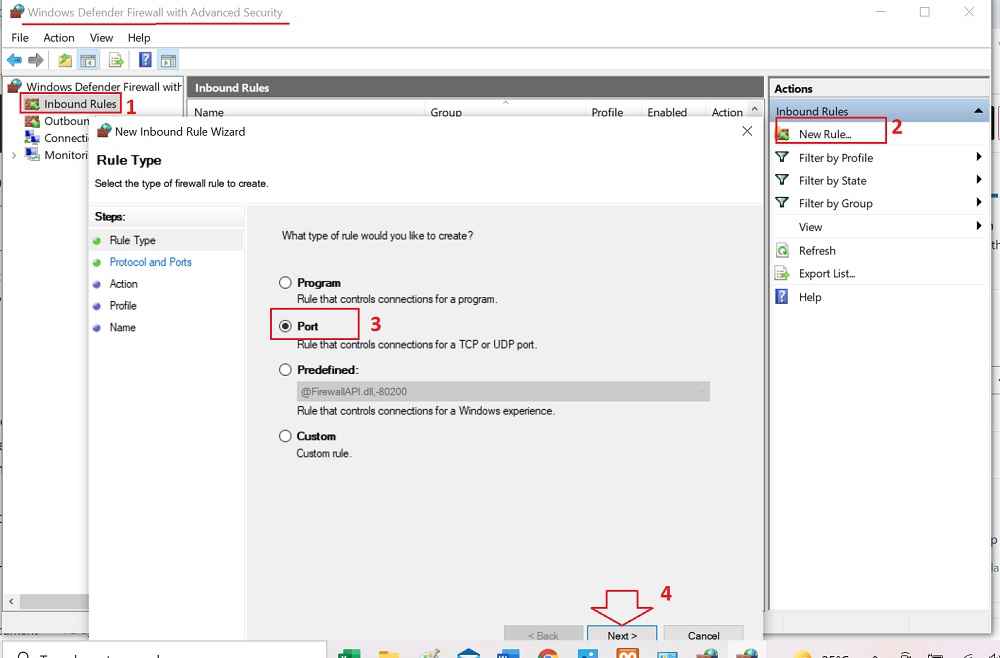 inblundruleallow804431 VsDevInfo Tech Inbound rule xampp