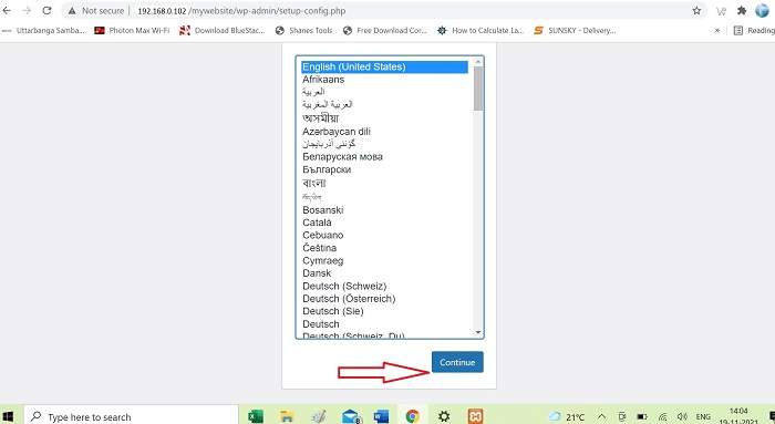 wpinstall1 VsDevInfo Tech install wordpress on xampp