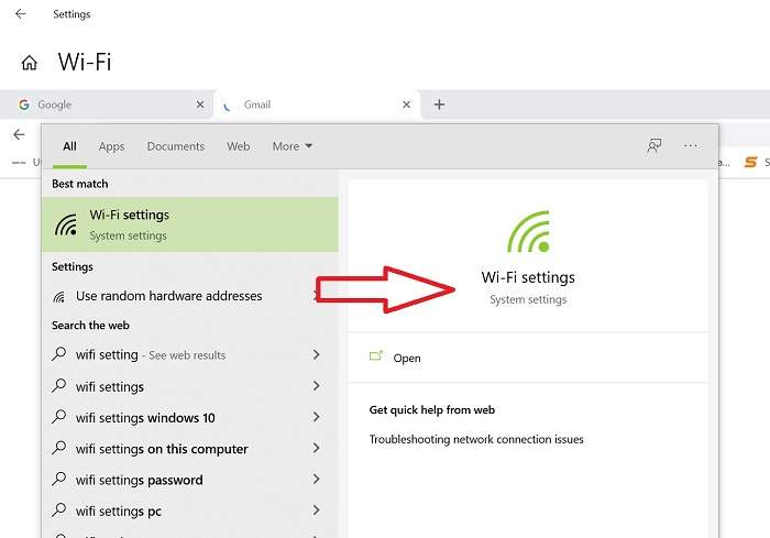 wifisetting VsDevInfo Tech Wifi settings