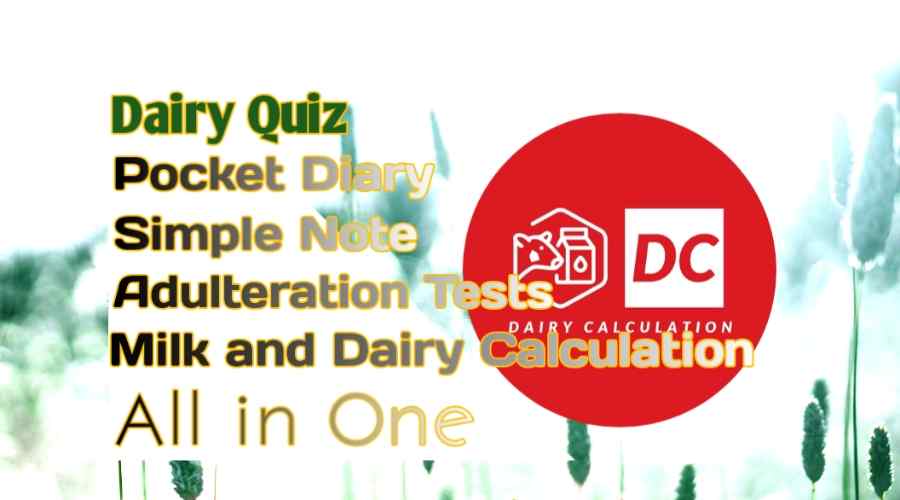 milk calculator dairy Calculation